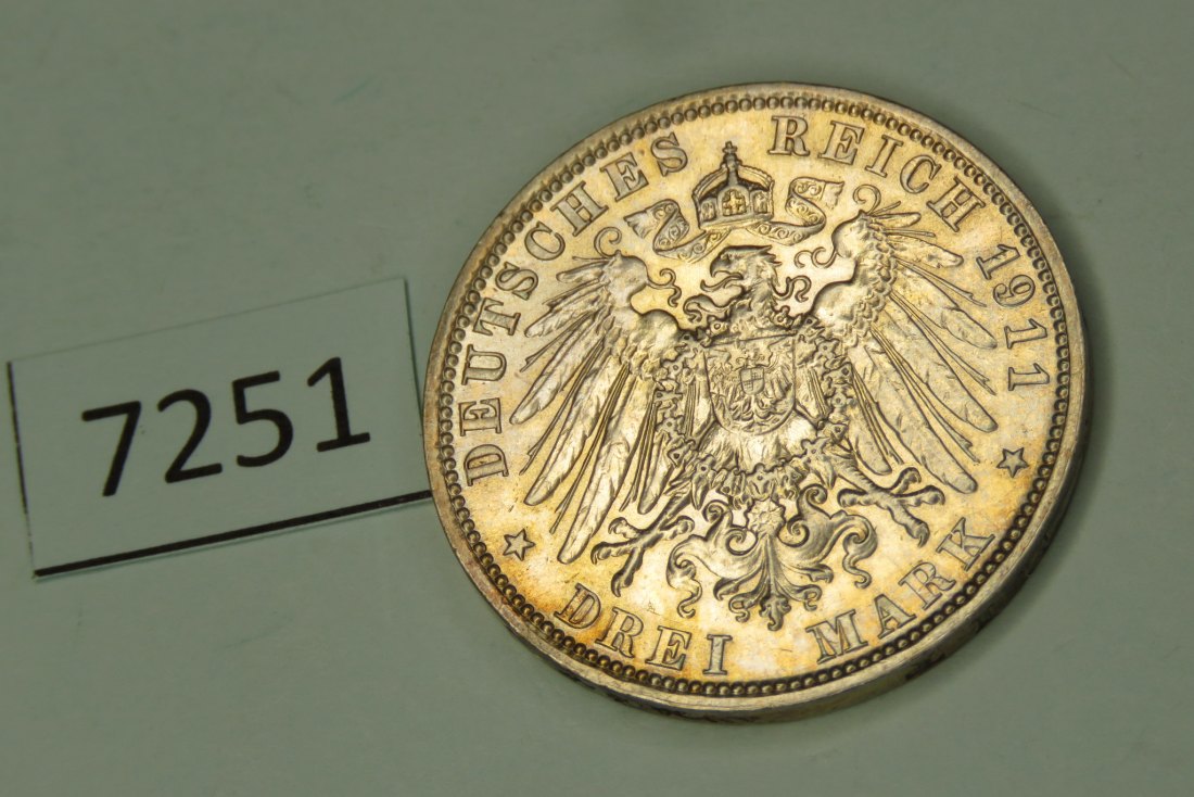  7251 Bayern 1911 - 3 Mark   