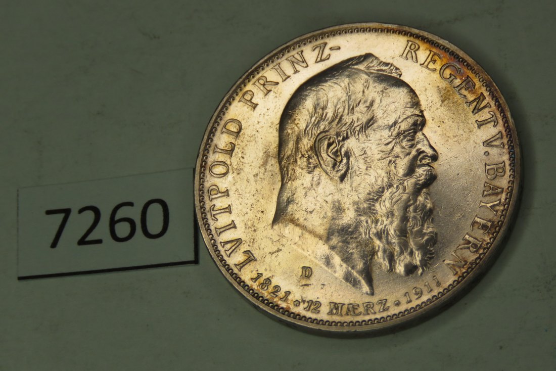  7260 Bayern 1911 - 5 Mark   