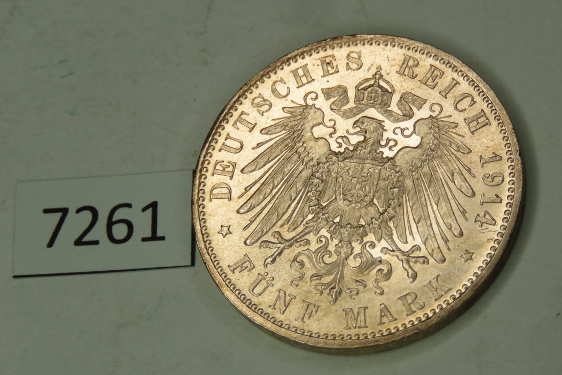  7261 Bayern 1914 - 5 Mark   