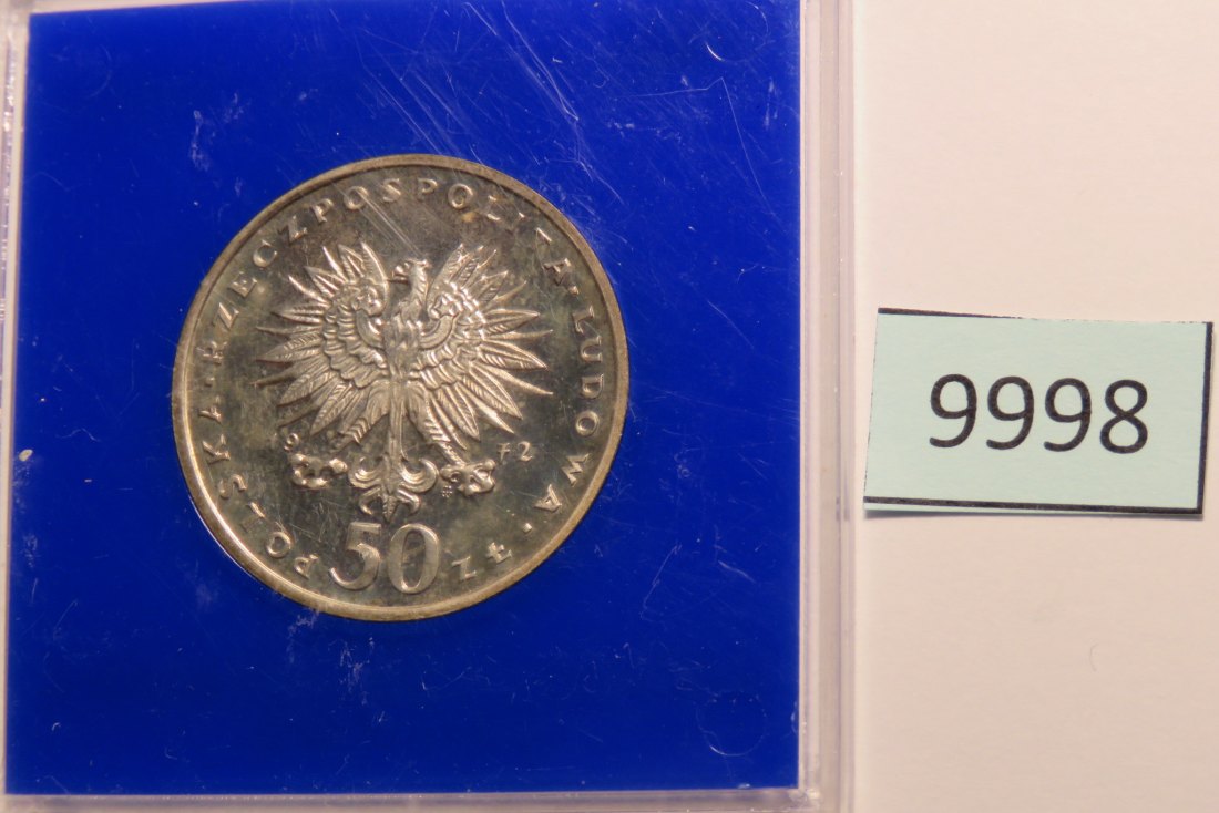  9998 POLEN - 1972 - 50 zt - 12,75 g Silber 0.750  - CHOPIN   