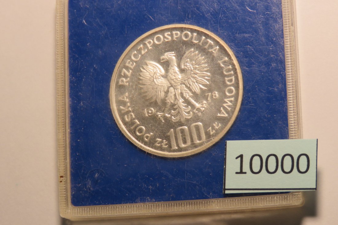  10000 POLEN - 1978 - 100 zt - 16,5 g Silber 0.625  -  Janusz Korczak   