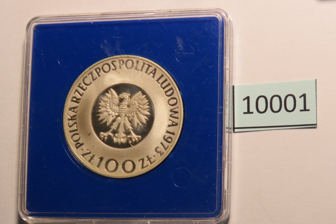  10001 POLEN - 1973 - 100 zt - 16,5 g Silber 0.625  -  Kopernikus   