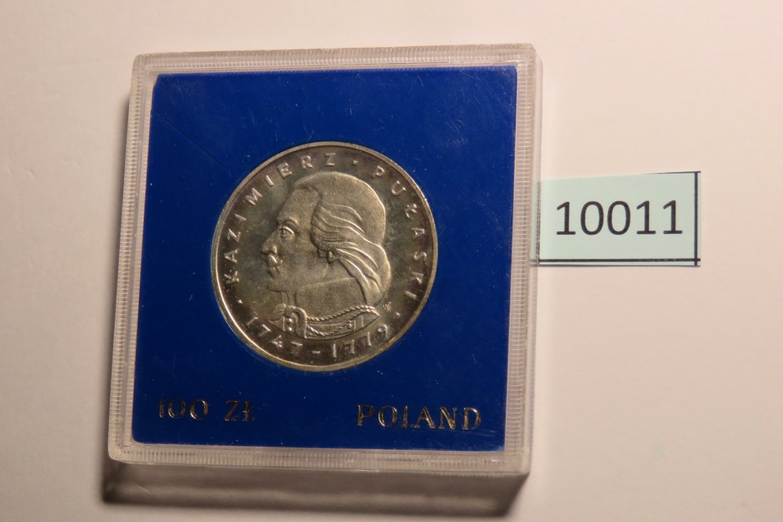  10011 POLEN - 1976 - 100 zt - 16,5 g Silber 0.625  -  Pulaszki   