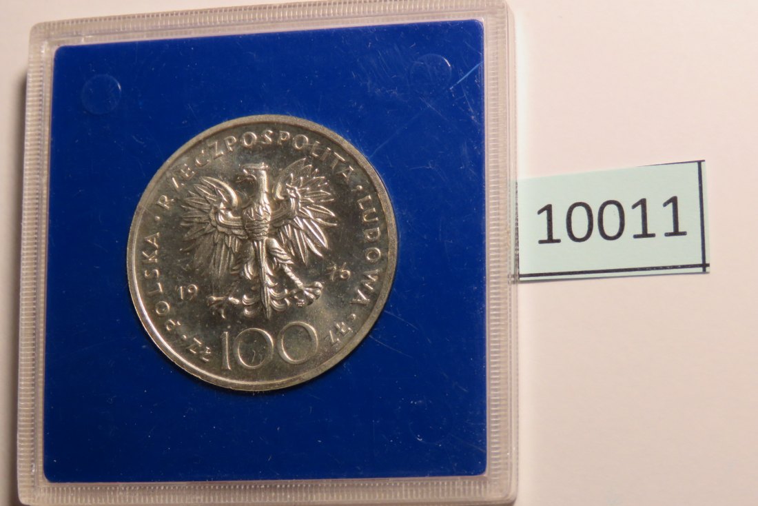  10011 POLEN - 1976 - 100 zt - 16,5 g Silber 0.625  -  Pulaszki   