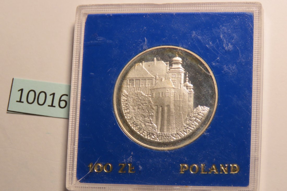  10016 POLEN - 1977 - 100 zt - 16,5 g Silber 0.625  -  Schloß Krolewski   