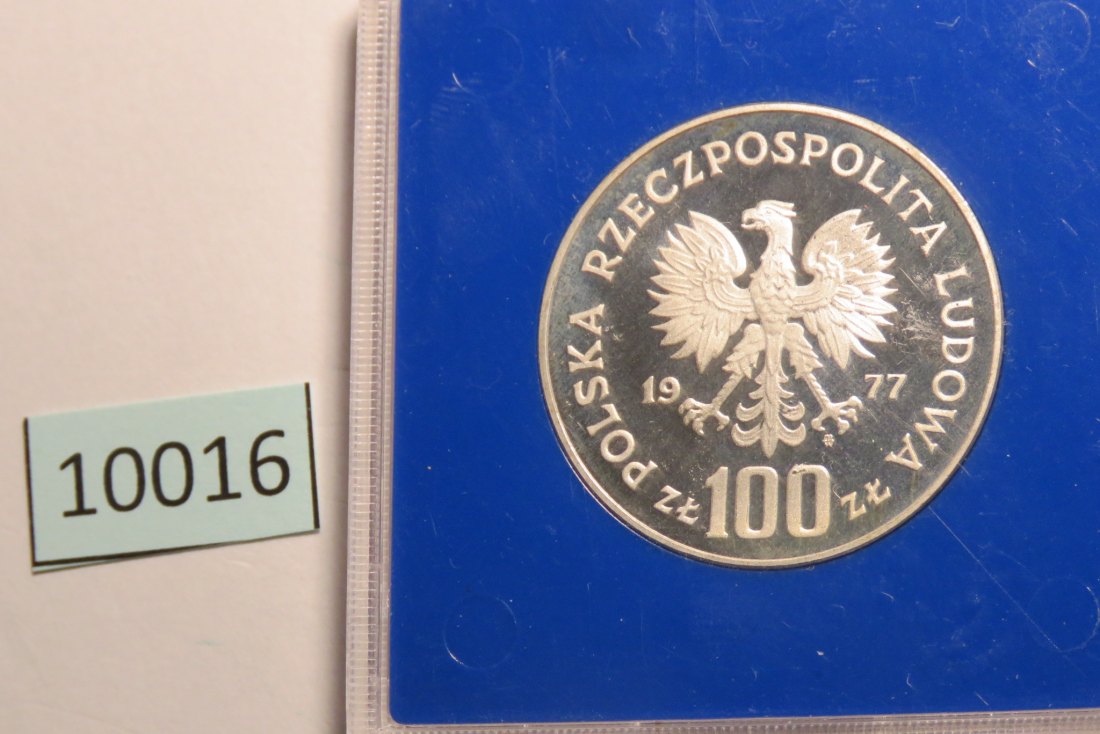  10016 POLEN - 1977 - 100 zt - 16,5 g Silber 0.625  -  Schloß Krolewski   