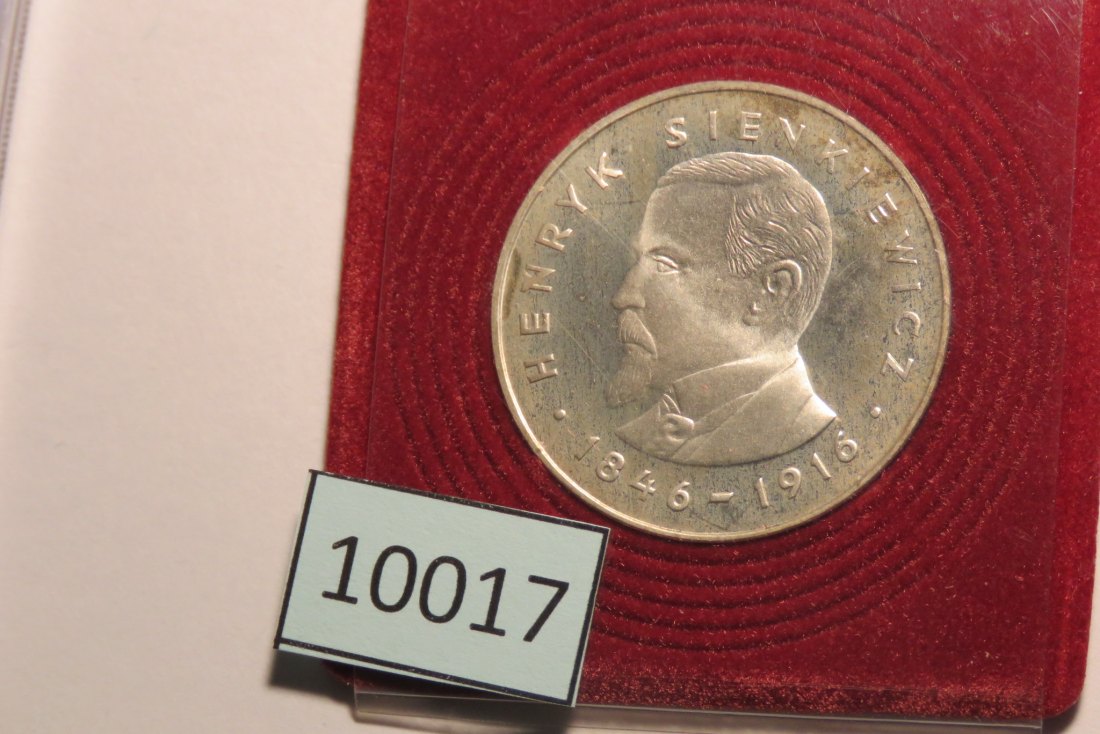  10017 POLEN - 1977 - 100 zt - 16,5 g Silber 0.625  -  Sinkiewicz   