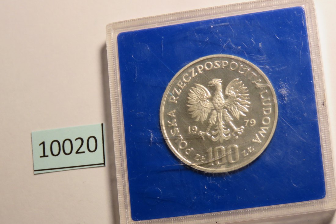  10020 POLEN - 1979 - 100 zt - 16,5 g Silber 0.625  -  Zamenhof   