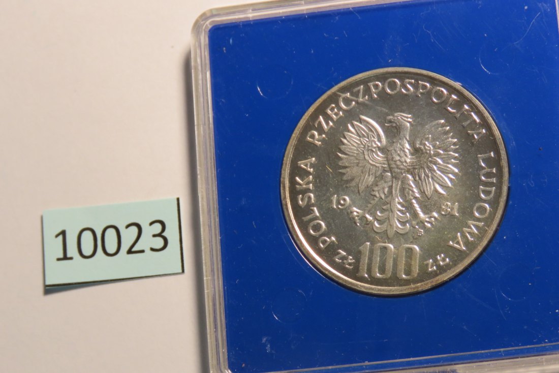  10023 POLEN - 1981 - 100 zt - 16,5 g Silber 0.625  -  Gen. Sikorski   