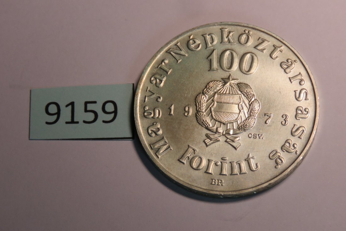  9159 UNGARN 1973 - 100 Forint - 22 g Silber 0.640 - Petöfi   