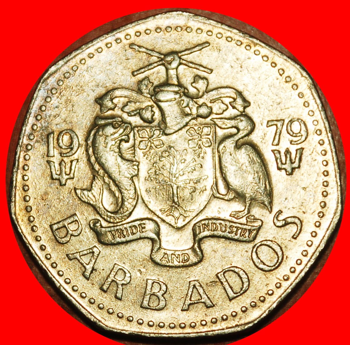  Ⰶ GREAT BRITAIN (1973-1986): BARBADOS★1 DOLLAR 1979! ELIZABETH II 1953-2022! LOW START ★ NO RESERVE!   