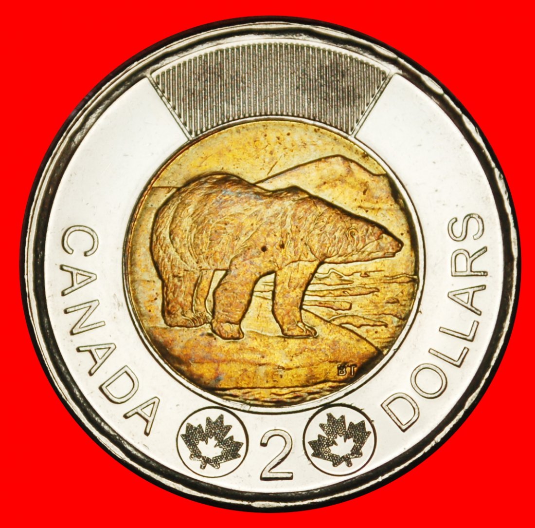  Ⰶ BEAR (2012-2022): CANADA ★ 2 DOLLARS 2013! ELIZABETH II (1953-2022)  UNC★LOW START ★ NO RESERVE!   