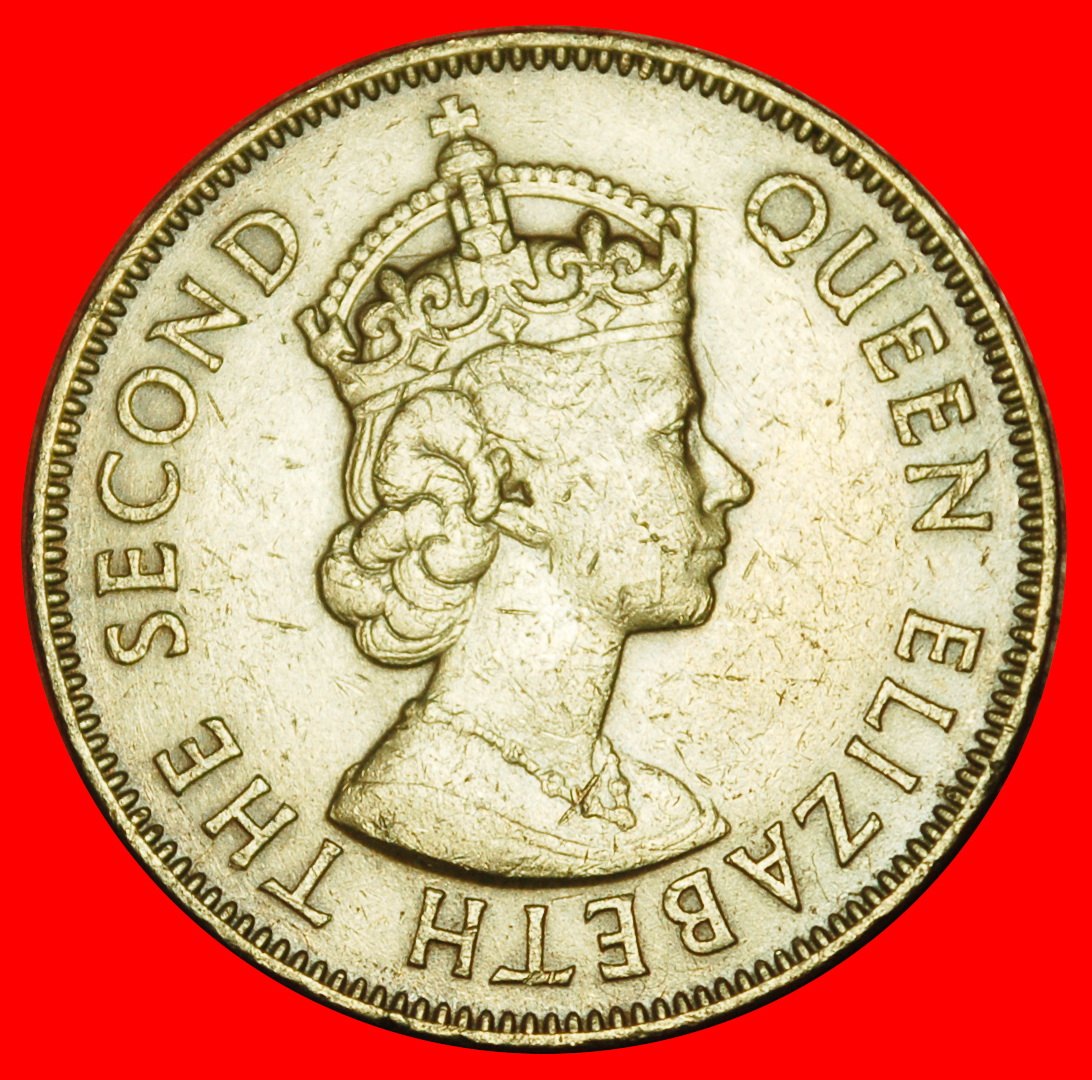  Ⰶ GROSSBRITANNIEN 1953-1963:JAMAIKA★1 PENNY 1955! ELISABETH II. (1953-2022) KROKODIL★OHNE VORBEHALT!   