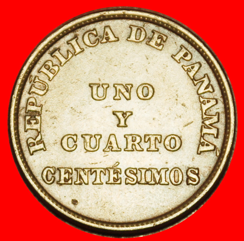  Ⰶ USA UNUSUAL: PANAMA ★ 1 1/4 CENTESIMOS 1940!★LOW START ★ NO RESERVE!   