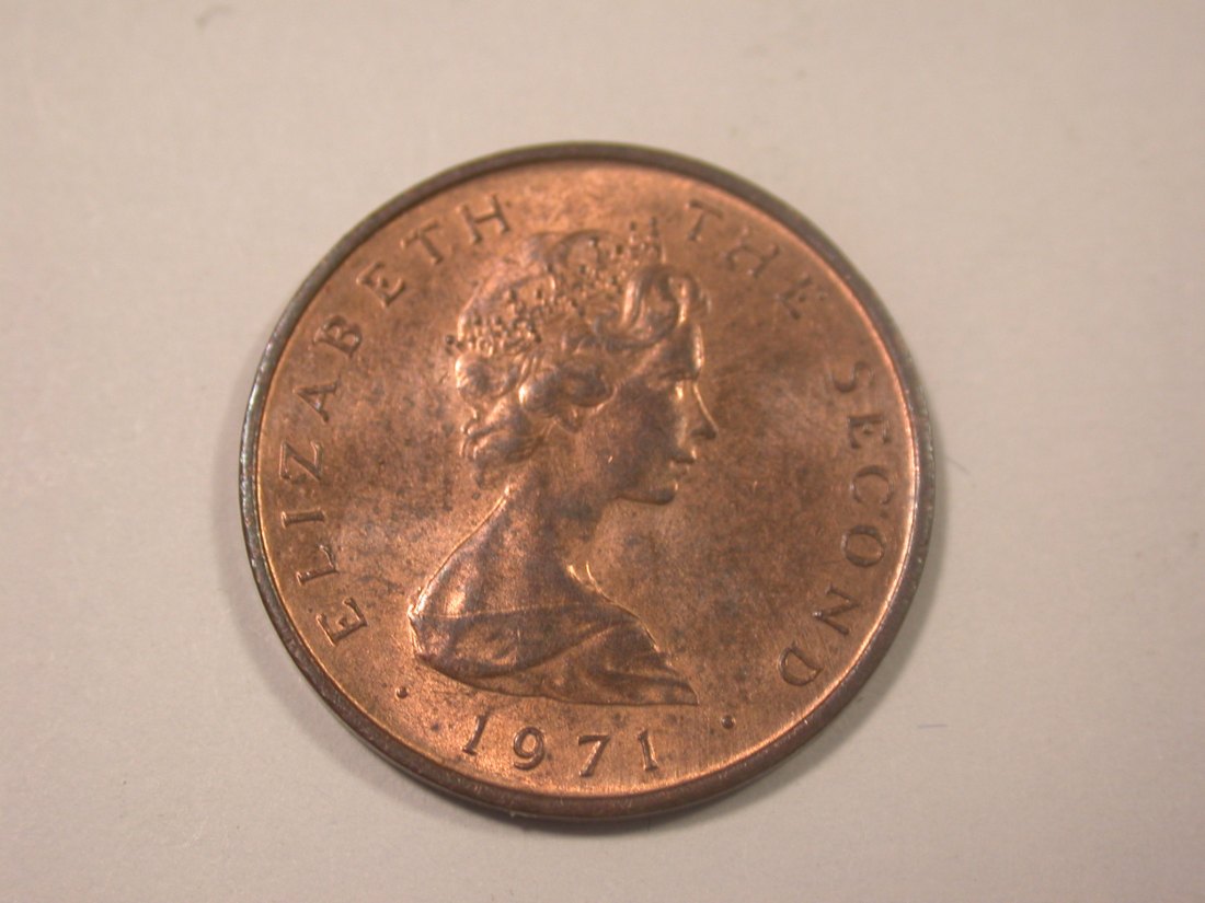  I11  Man Insel  1/2 Penny 1971 in f.st  Originalbilder   