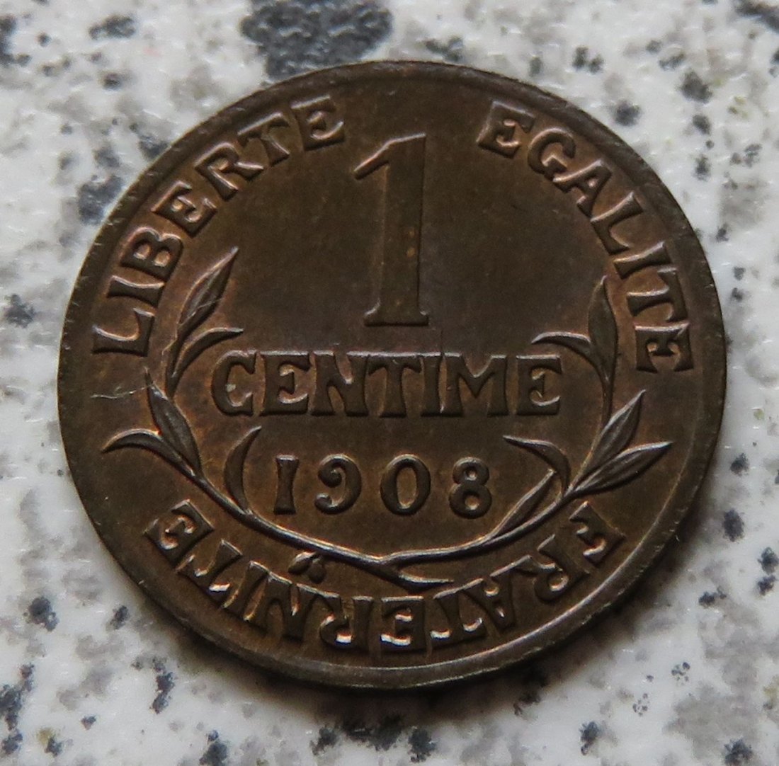  Frankreich 1 Centime 1908   