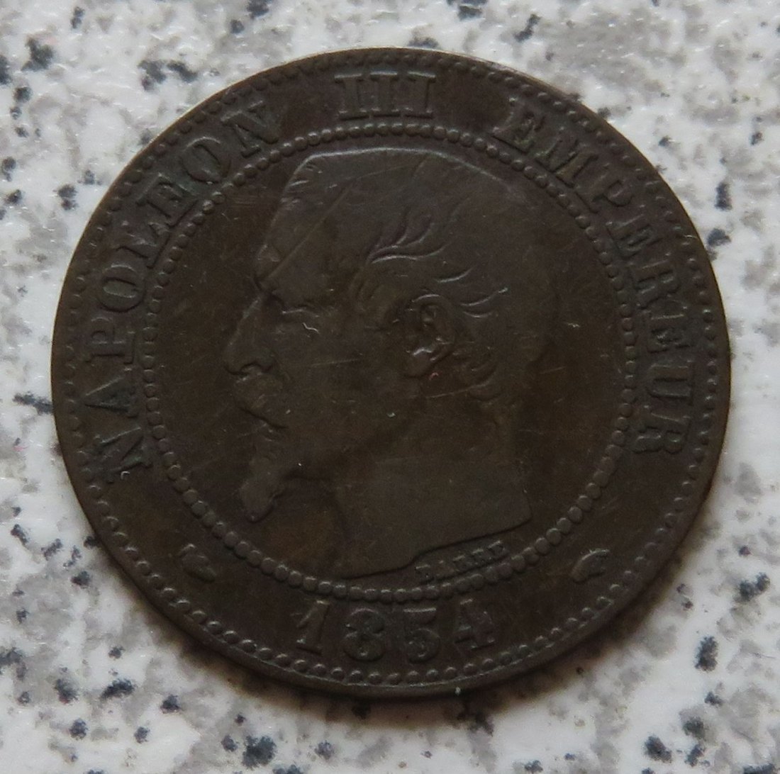  Frankreich 2 Centimes 1854 A   