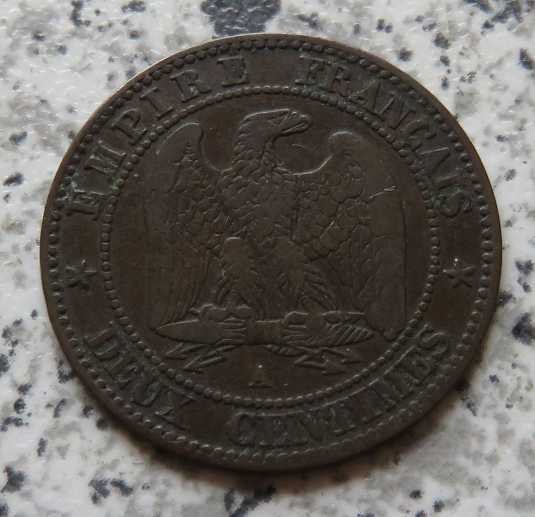  Frankreich 2 Centimes 1854 A   