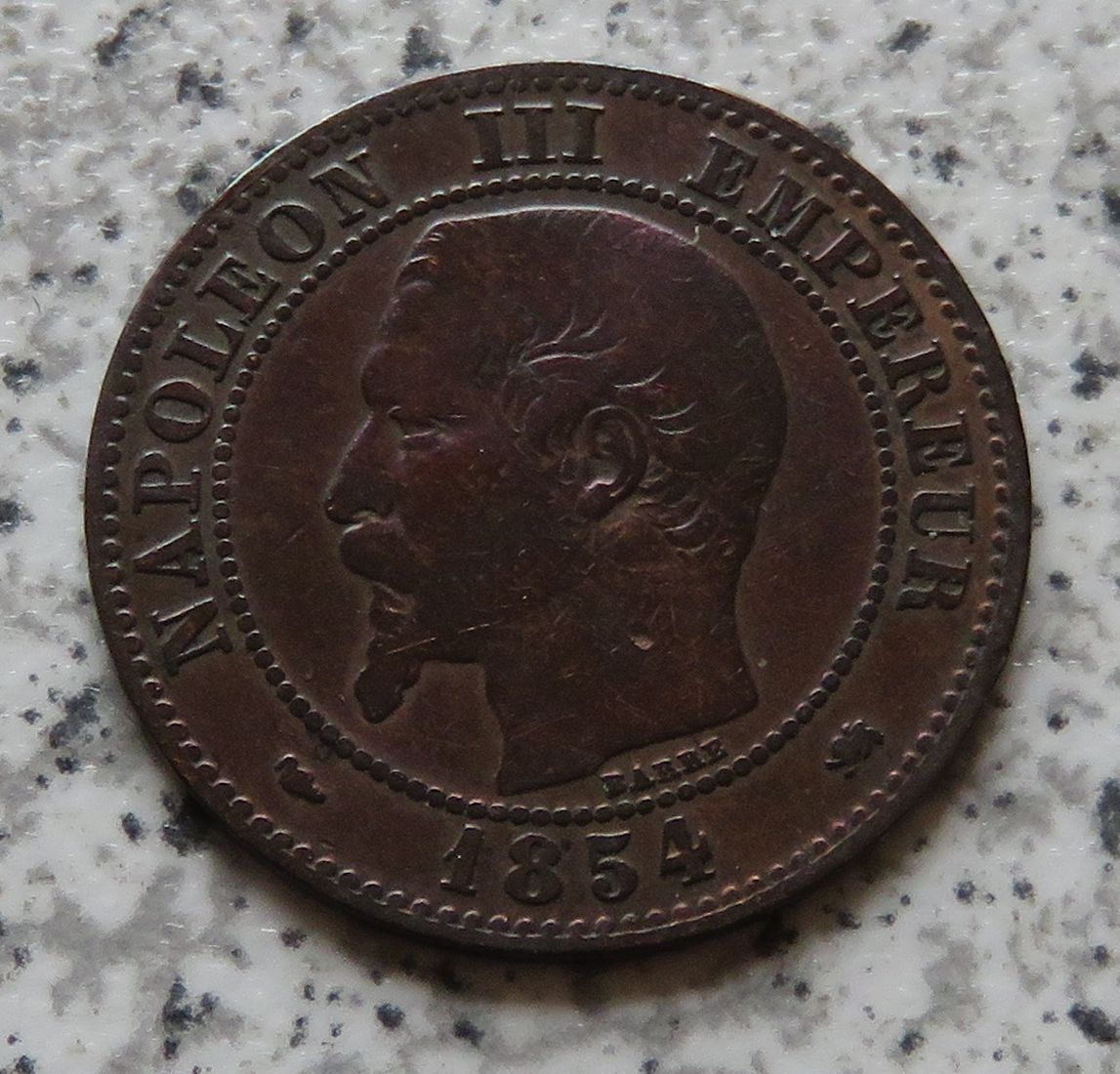  Frankreich 2 Centimes 1854 D   