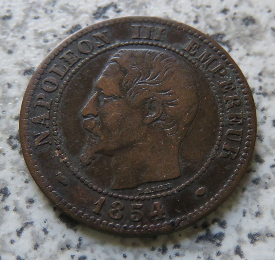  Frankreich 2 Centimes 1854 MA   