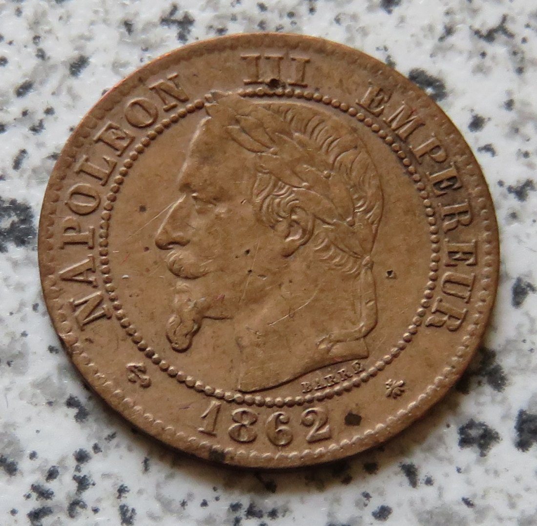  Frankreich 2 Centimes 1862 A   