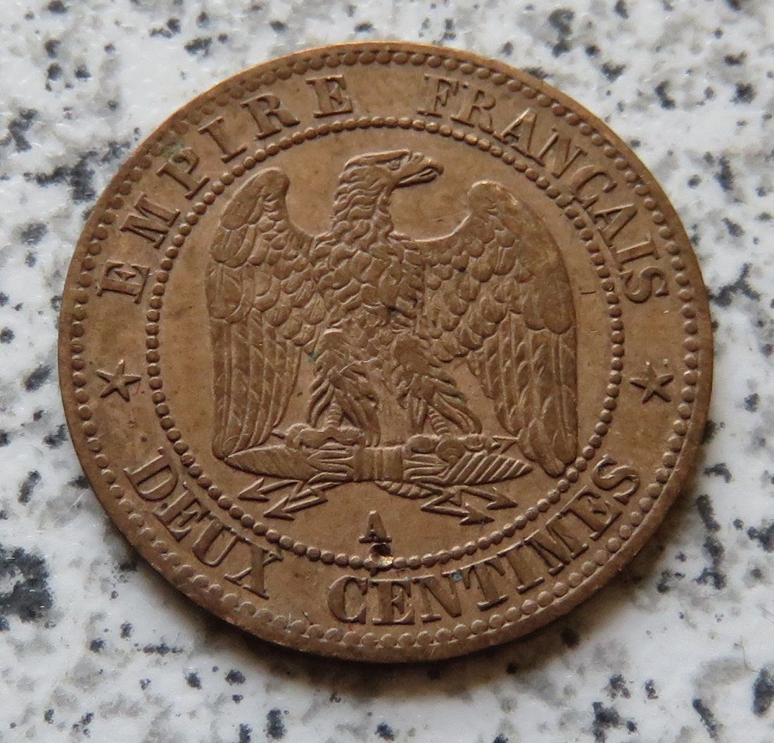  Frankreich 2 Centimes 1862 A   