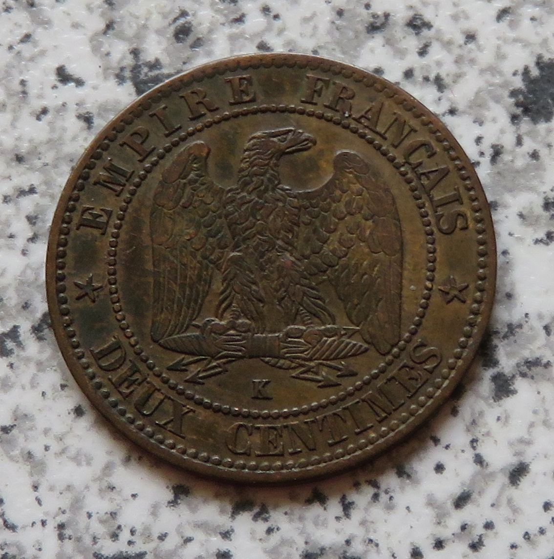  Frankreich 2 Centimes 1862 K   