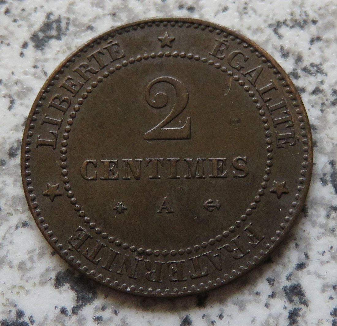  Frankreich 2 Centimes 1879 A   