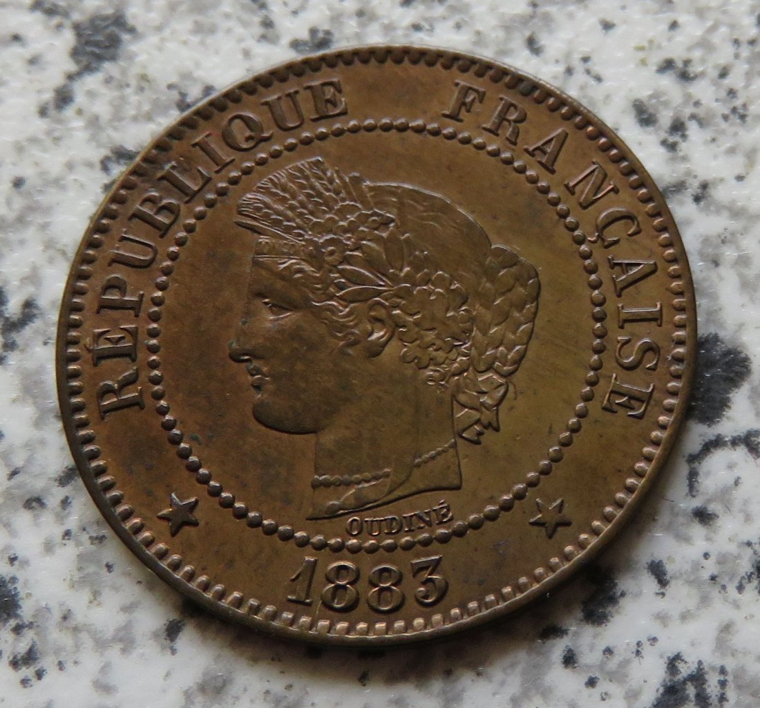  Frankreich 2 Centimes 1883 A   