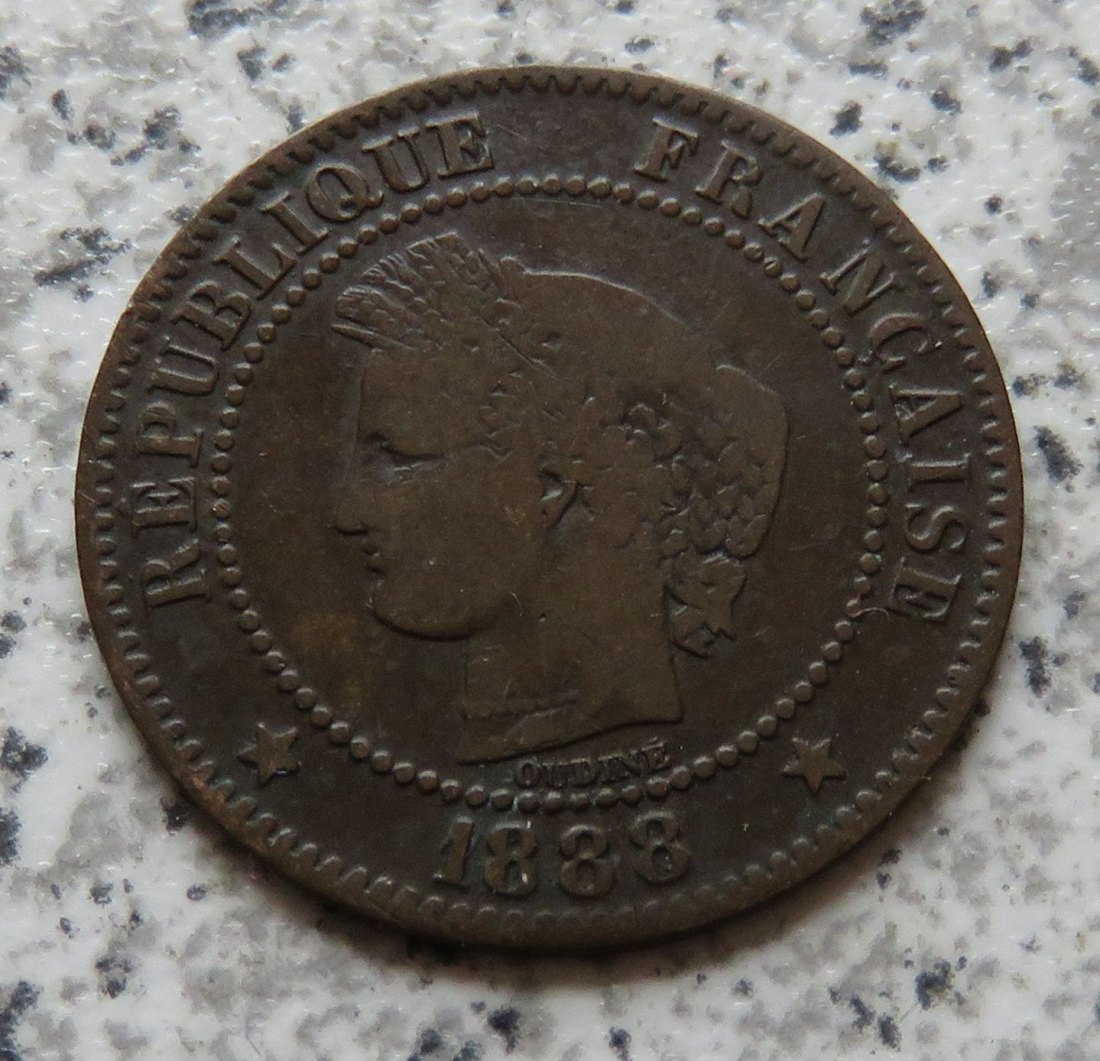  Frankreich 2 Centimes 1888 A   