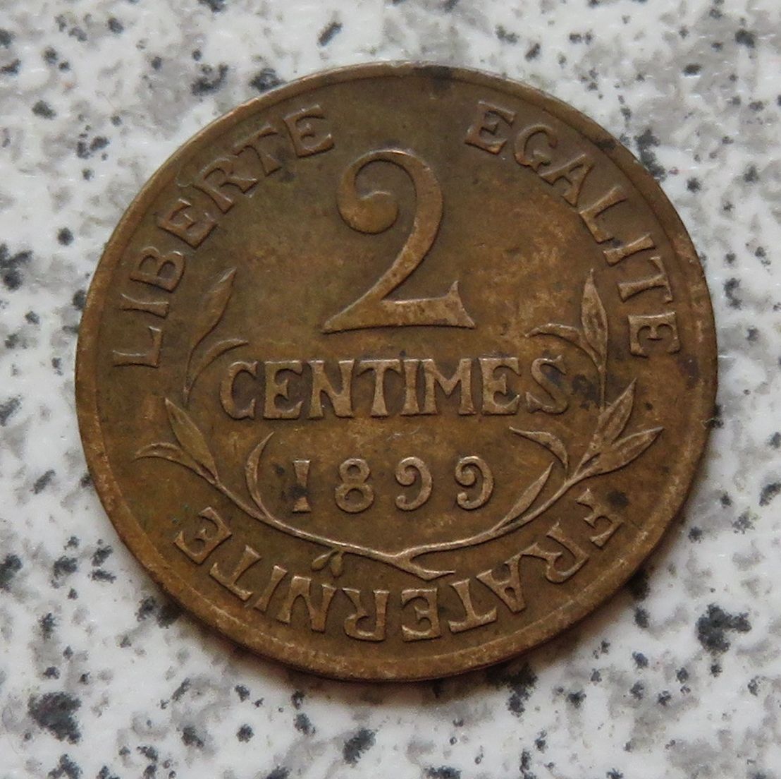  Frankreich 2 Centimes 1899   