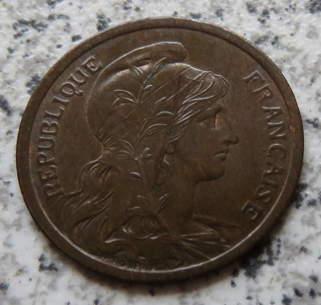  Frankreich 2 Centimes 1908   