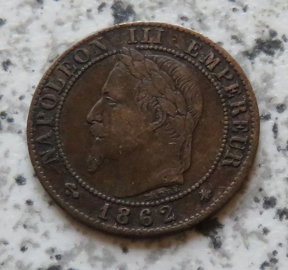  Frankreich 1 Centime 1862 A   