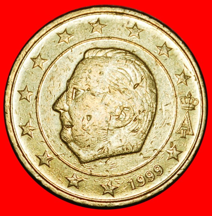  Ⰶ ALBERT II (1993-2013): BELGIUM★ 50 EURO CENTS 1999 NORDIC GOLD (1999-2006) LOW START ★ NO RESERVE!   