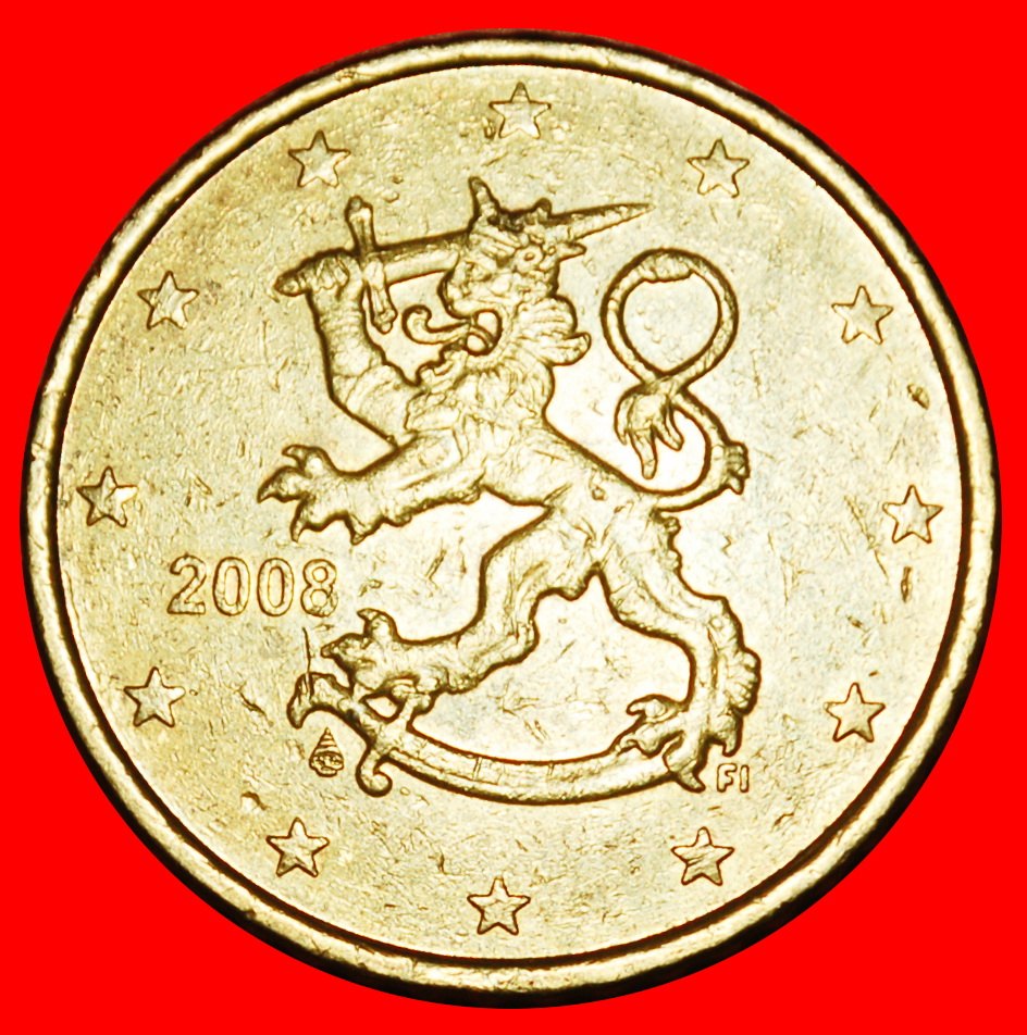  Ⰶ TWO SWORDS (2007-2024): FINLAND ★ 50 EURO CENTS 2008 NORDIC GOLD! LOW START ★ NO RESERVE!   