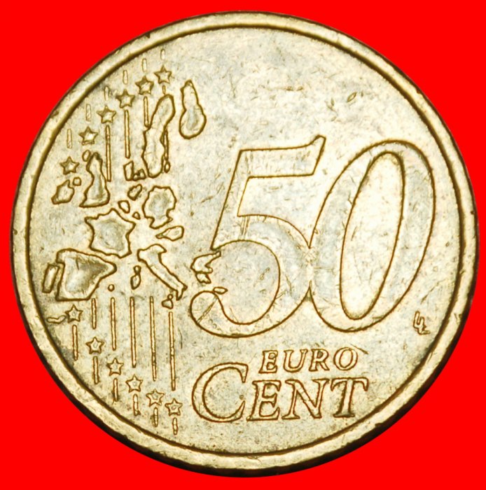  Ⰶ SOWER ERROR (1999-2006): FRANCE ★ 50 EURO CENTS 2000 NORDIC GOLD!  LOW START ★ NO RESERVE!   