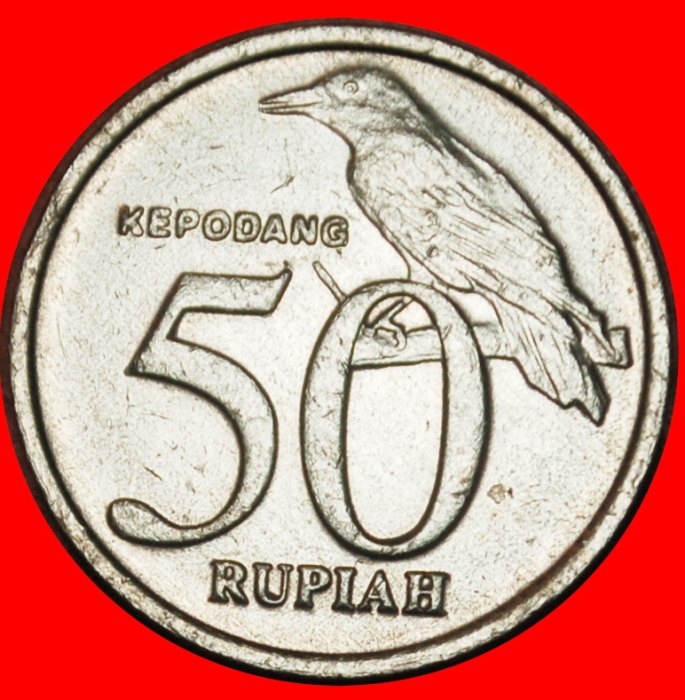  Ⰶ BIRD (1999-2003): INDONESIA ★ 50 RUPIAH 2002 MINT LUSTRE! LOW START ★ NO RESERVE!   