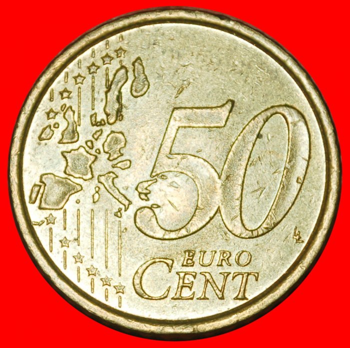  Ⰶ NORDIC GOLD (1999-2024): SPAIN★50 EURO CENTS 1999! JUAN CARLOS I 1975-2014★LOW START ★ NO RESERVE!   