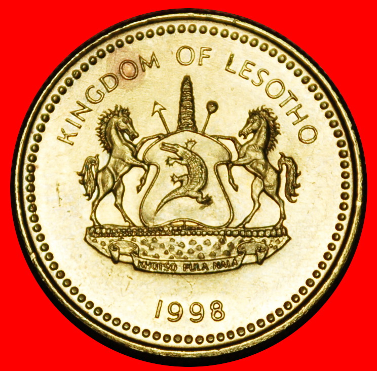  Ⰶ CROCODILE (1998-2023):LESOTHO★20 SENTE 1998 MINT LUSTRE! LETSIE III (1990-★LOW START ★ NO RESERVE!   