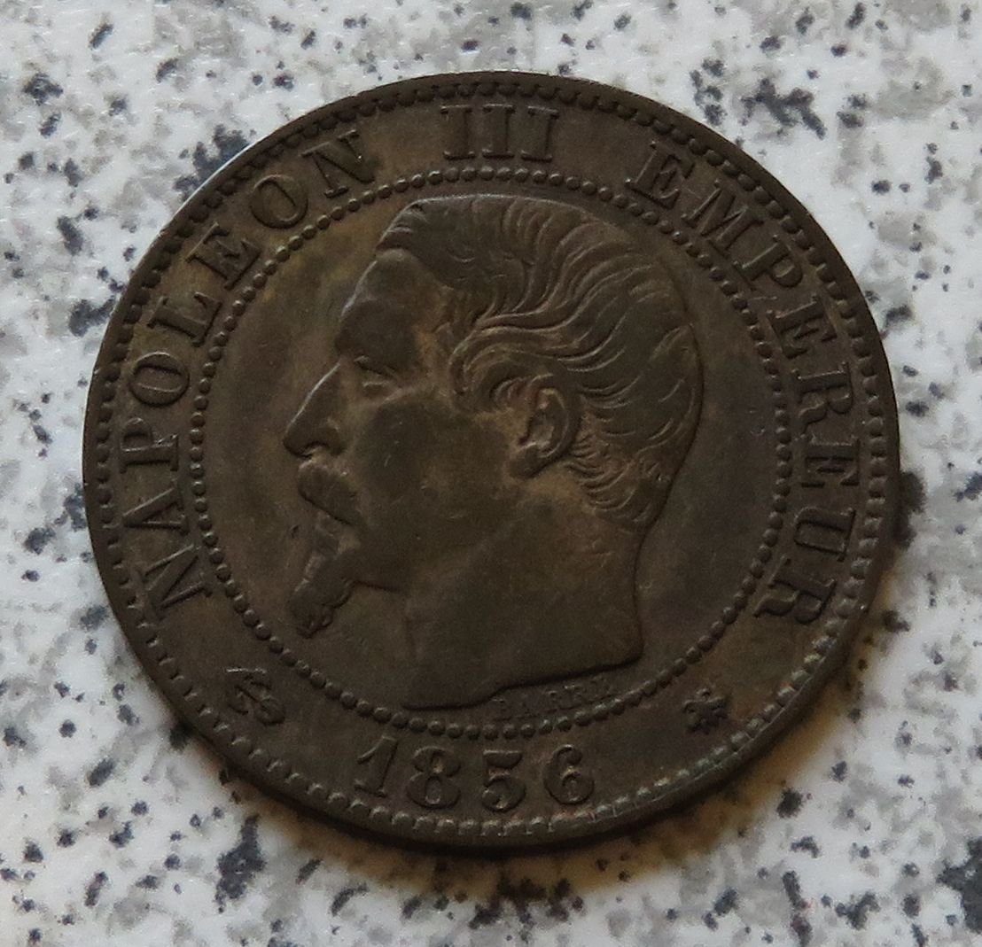  Frankreich 5 Centimes 1856 BB   