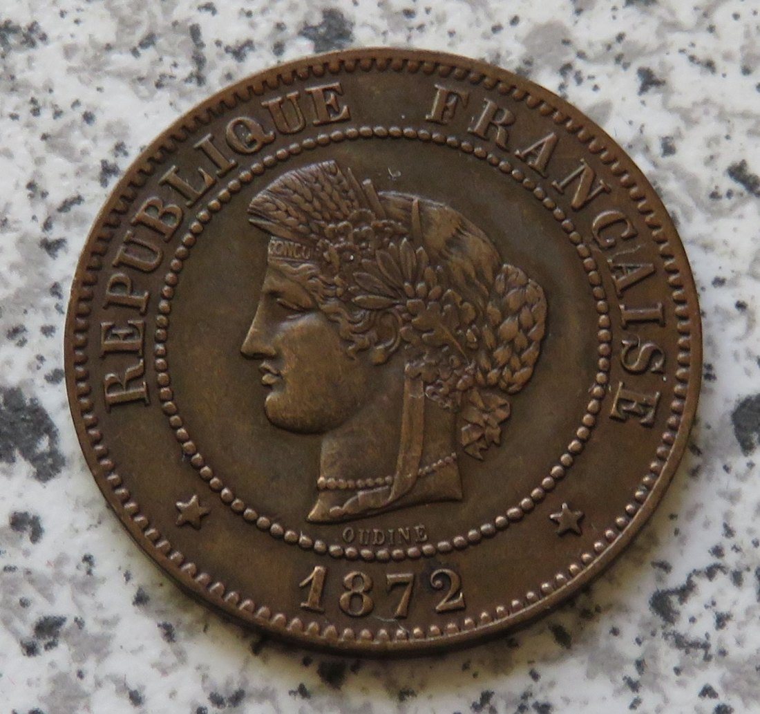  Frankreich 5 Centimes 1872 K   