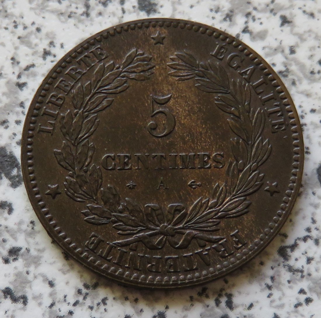  Frankreich 5 Centimes 1874 A   