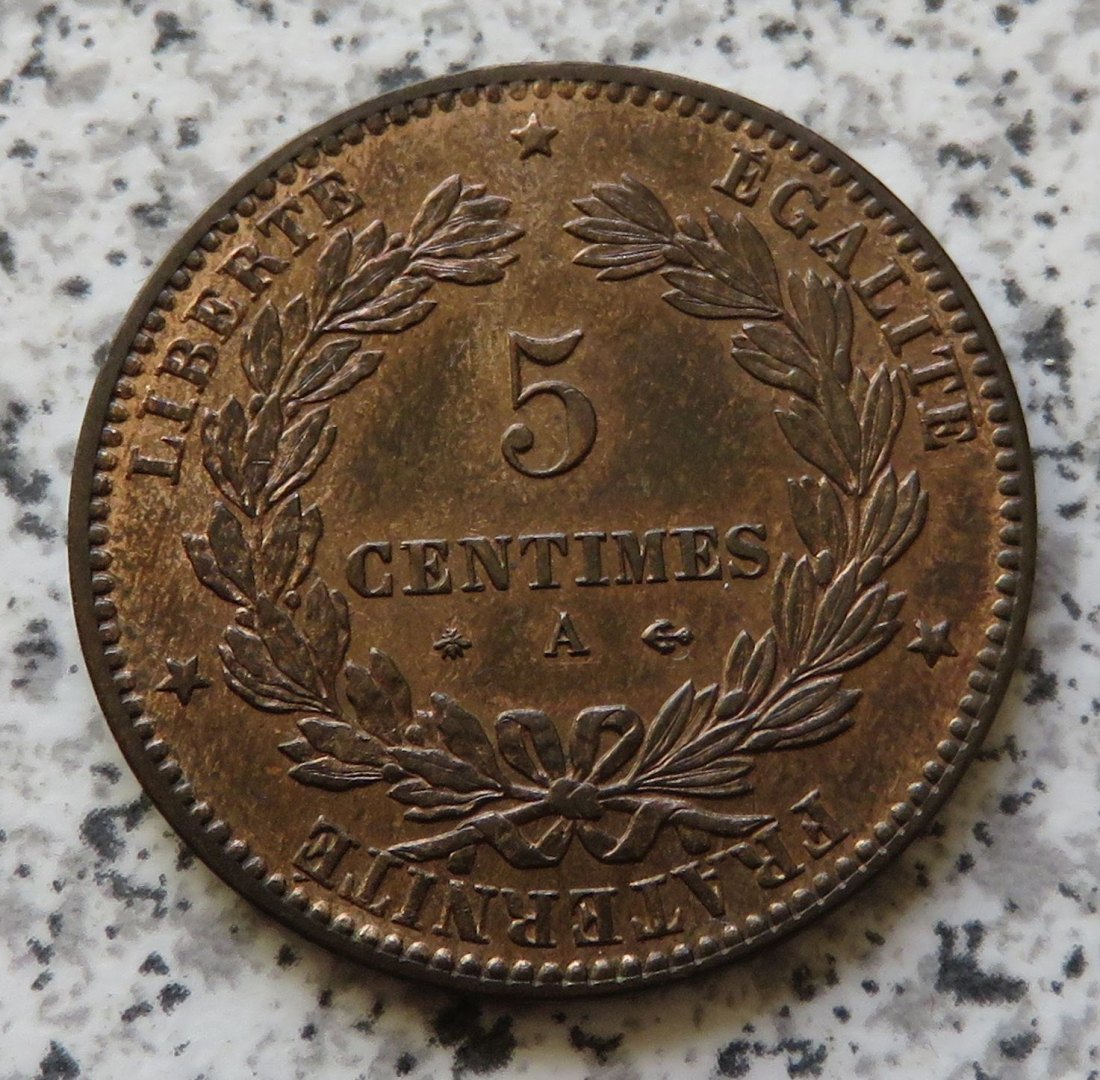  Frankreich 5 Centimes 1876 A   