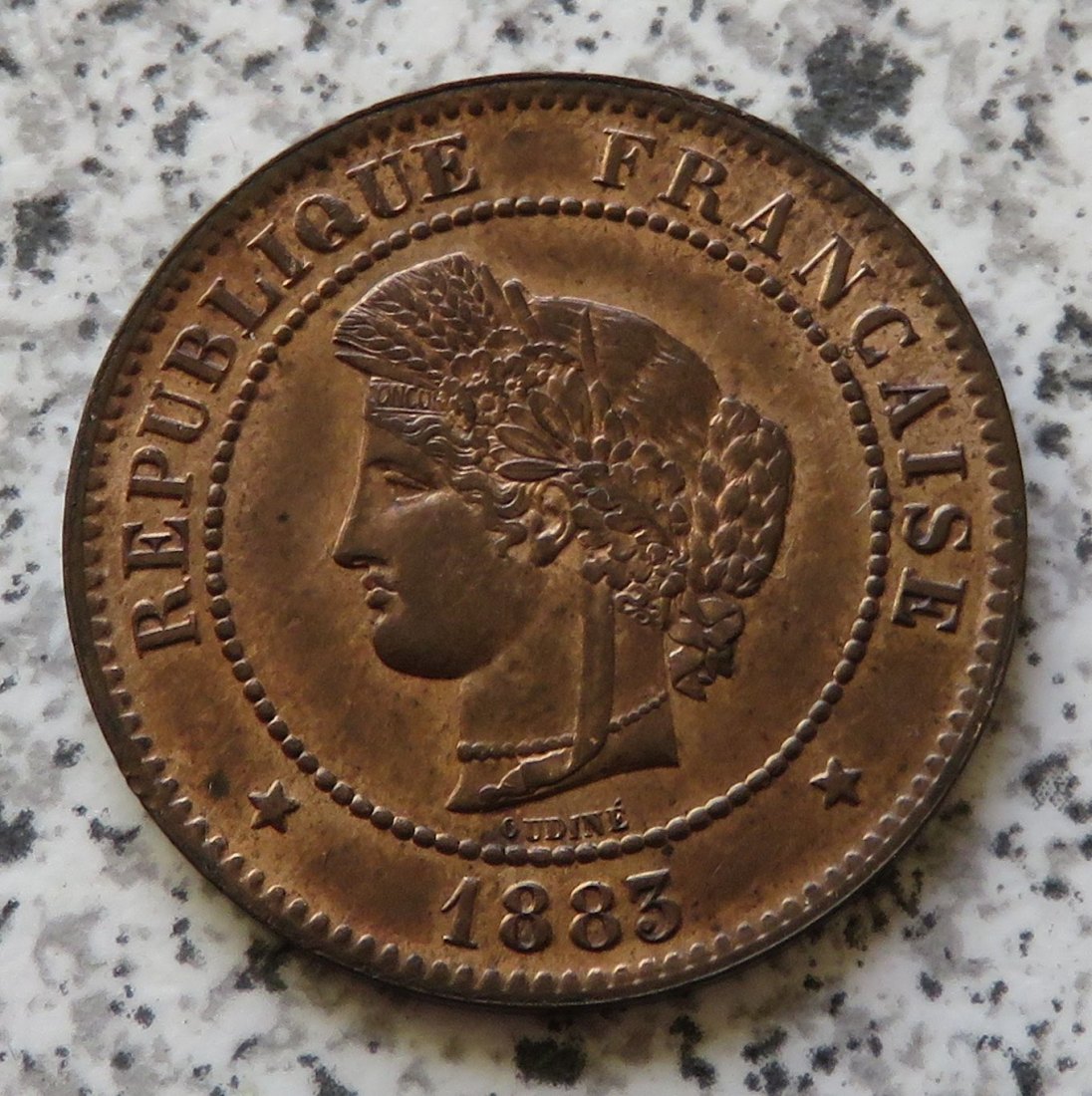  Frankreich 5 Centimes 1883 A   