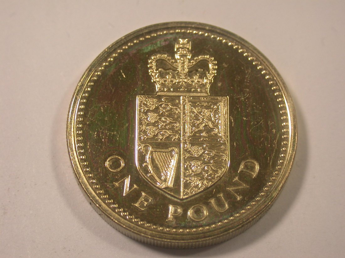  I13 Großbritannien  1 Pound 1998 in PP-  Originalbilder   