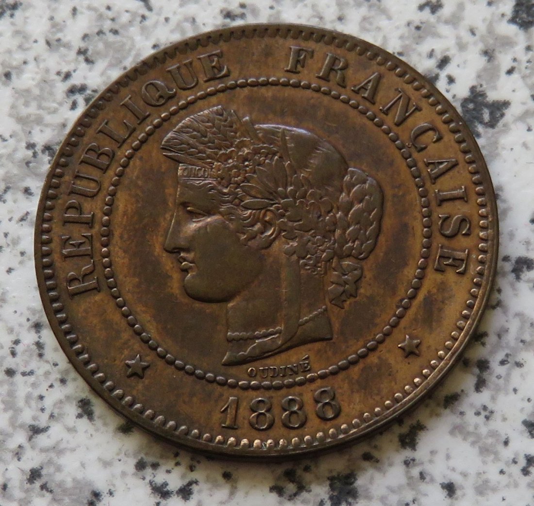  Frankreich 5 Centimes 1888 A   