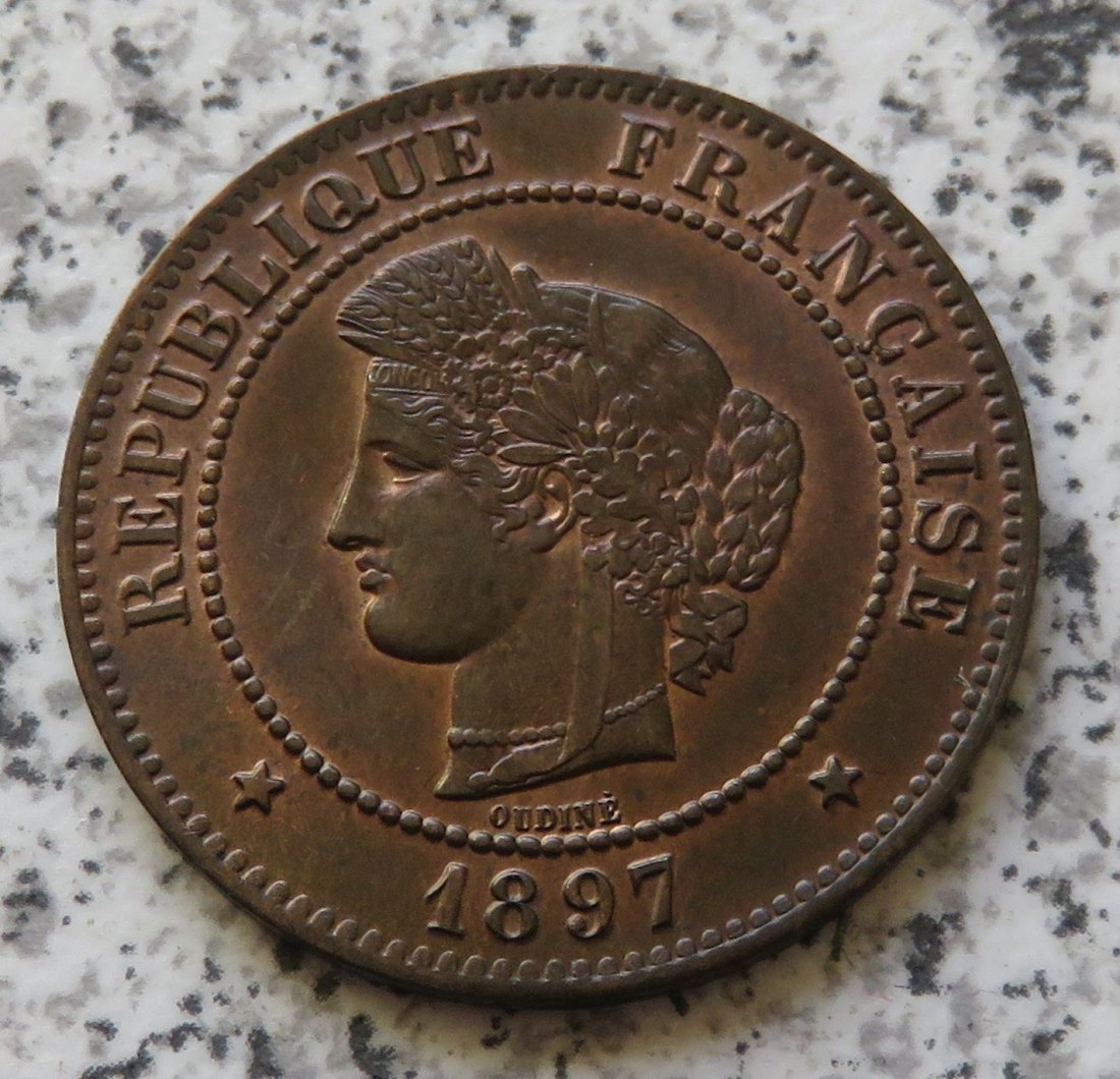  Frankreich 5 Centimes 1897 A   