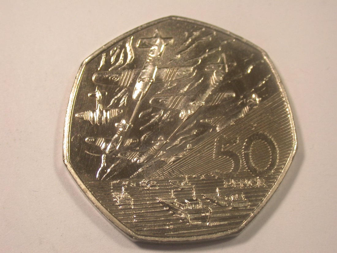  I13 Großbritannien  50 Pence Normandie 1994 in f.st/ST aus E.A    Originalbilder   