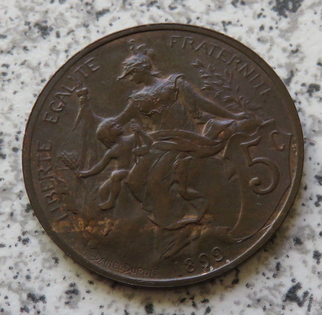  Frankreich 5 Centimes 1899   