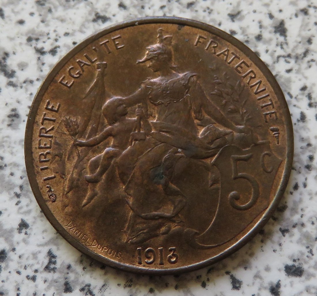  Frankreich 5 Centimes 1913   